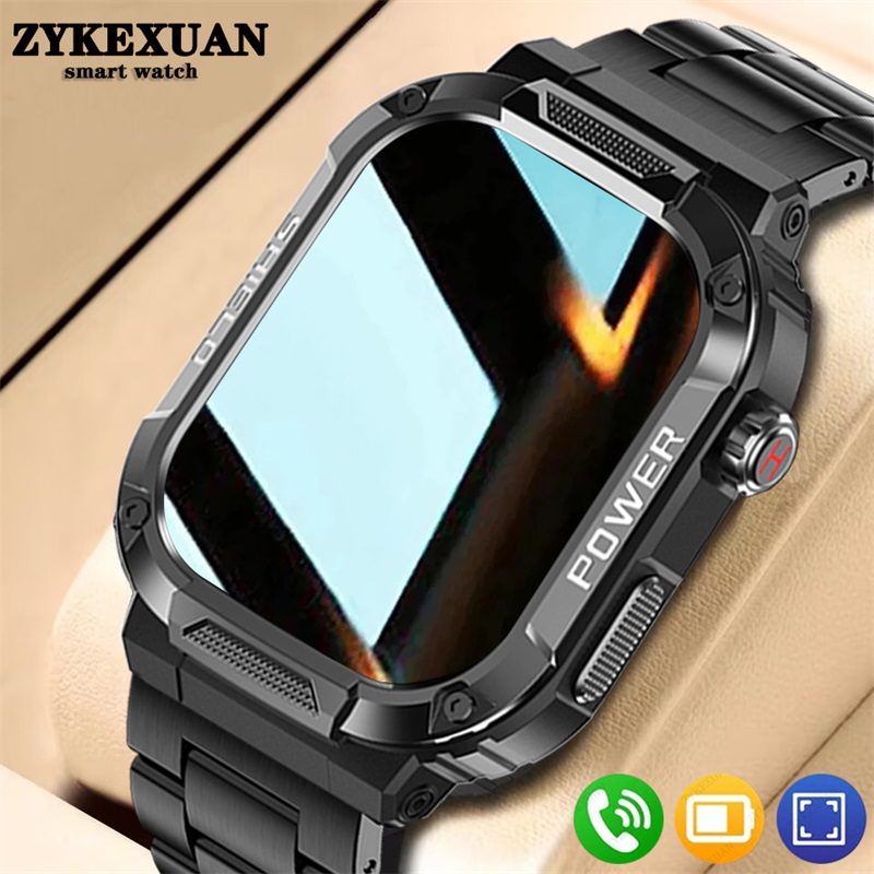 2025 New For Xiaomi Military Smart Watch Men Waterproof Outdoor Sports Fitness Tracker Health Monitor 2.10" BT Call Smartwatch