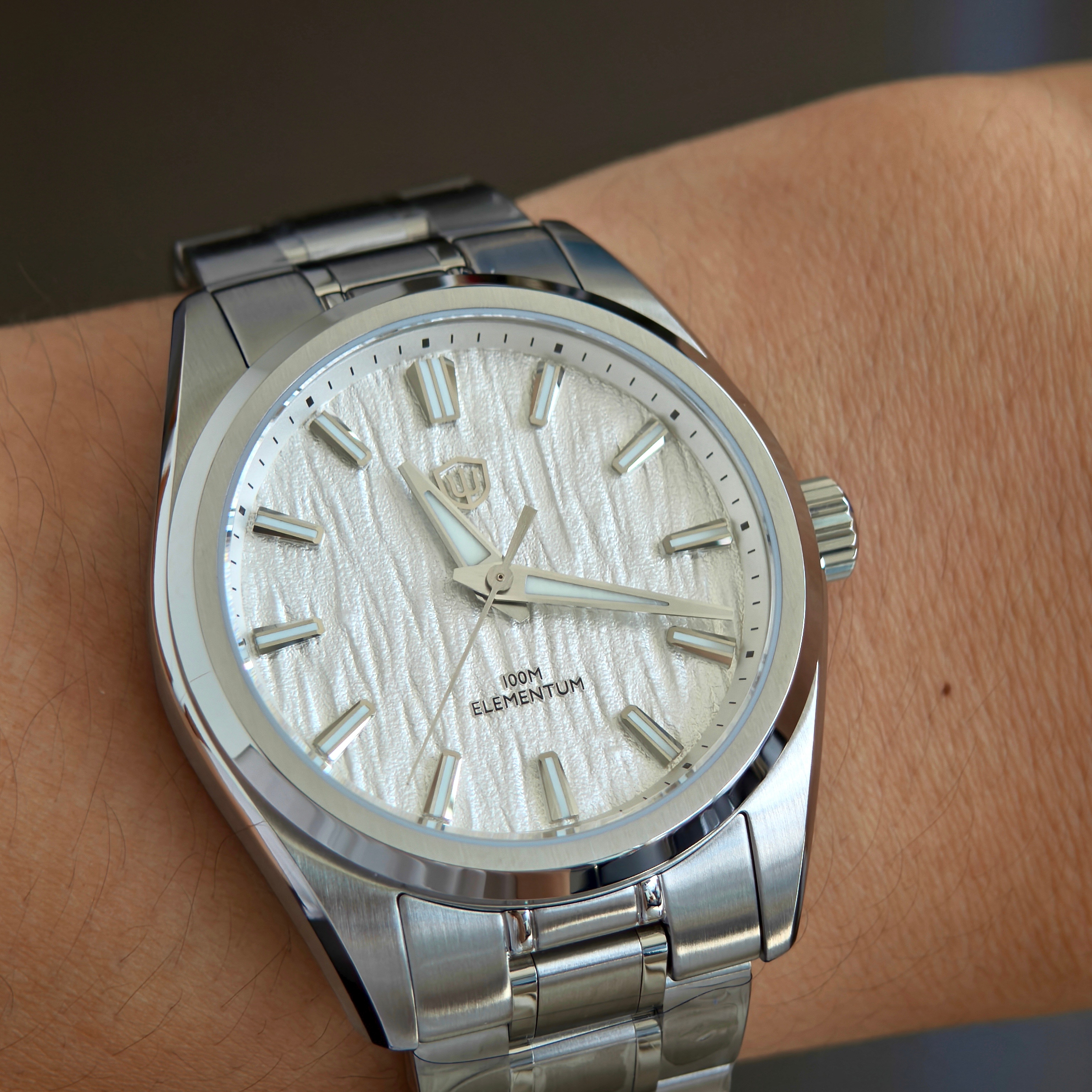 Watchdives WD0003C ice Crack Dial 38mm Men Watch VH31 Sweep Seconds Quartz Movement Sapphire Luminous 10Bar Waterproof Watches