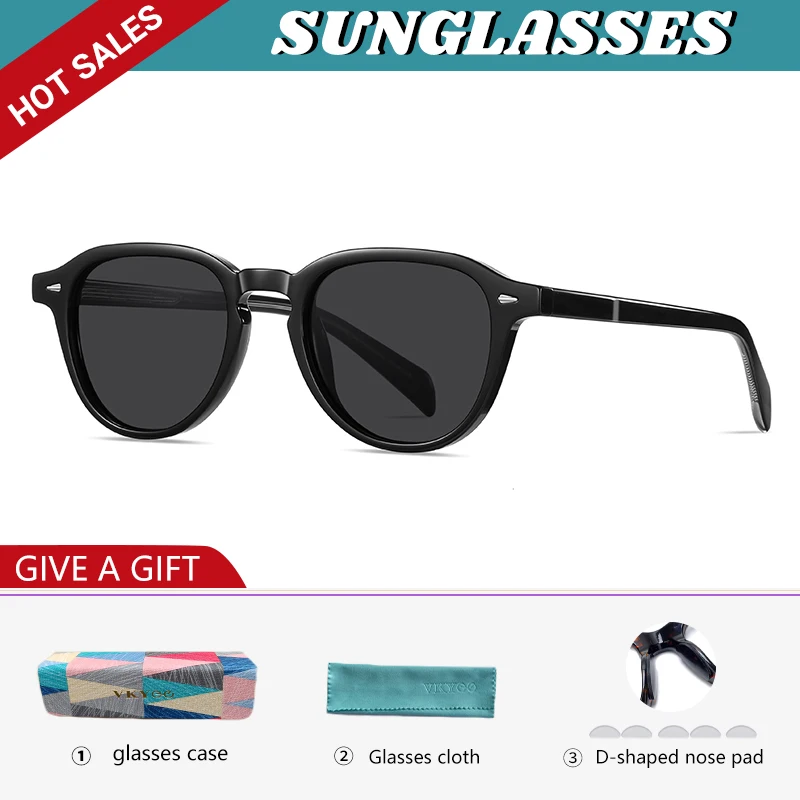 VICKY Vintage Polarised Prescription Sunglasses Women Classic Anti Blue Ray Glasses Men Myopia Prescription Photochromic Glasses