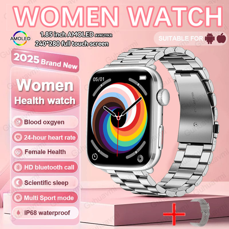 2025 New For Xiaomi Women AI Smart Diagnosis Smart Watch HRV+PPG Blood Pressure Blood oxygen Health monitor IP68 NFC Smartwatchs