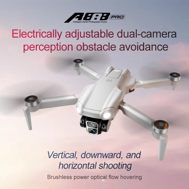 Xiaomi Mijia A888 Pro Drone 8K ESC Dual Camera Drone Optical Flow Positioning Obstacle Avoidance Brushless Motor Quadcopter Toys