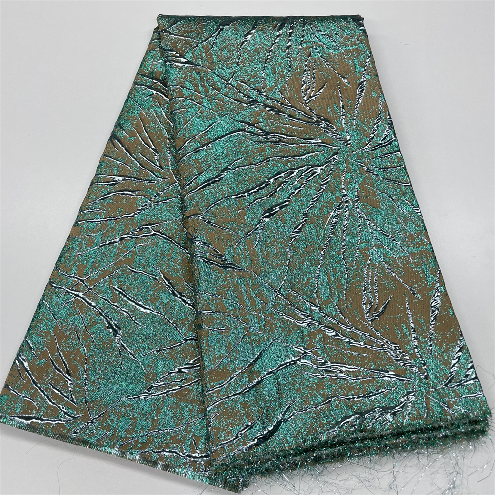 2023 High Quality African Nigerian Tulle Lace Fabric Organza Guipure Party Dress Brocade Jacquard French Lace For Wedding RC0704