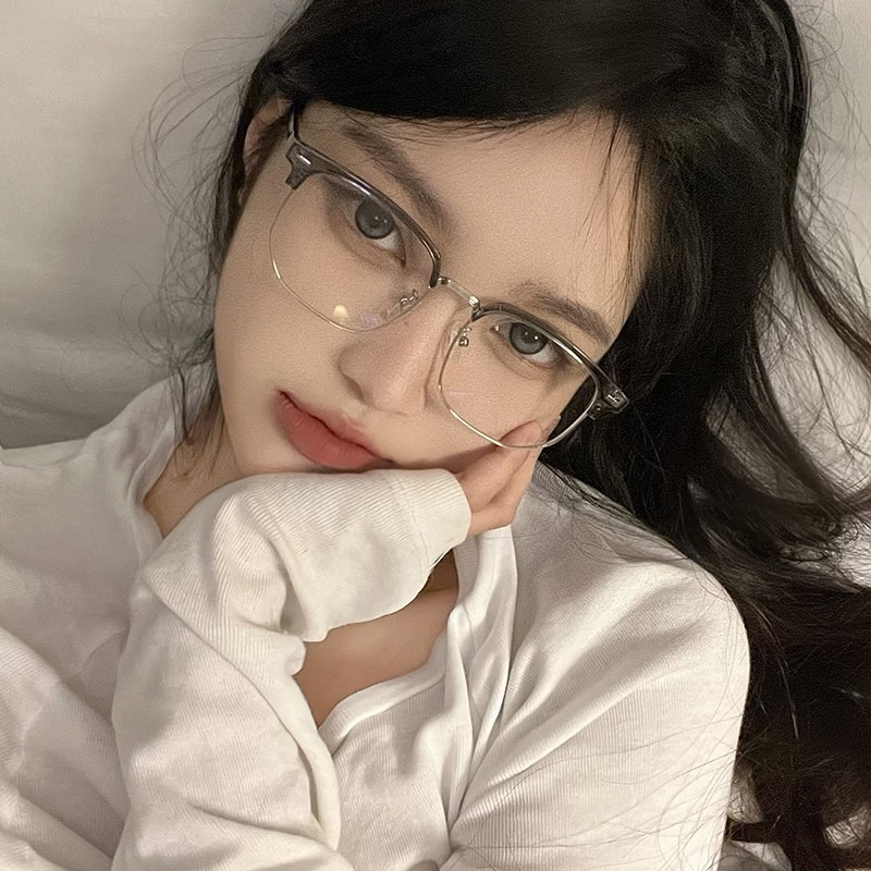 Photochromic Anti Radiation Glasses  Metal Eyeglasses Frames Transition Anti Blue Light 2 in 1 Eyewear