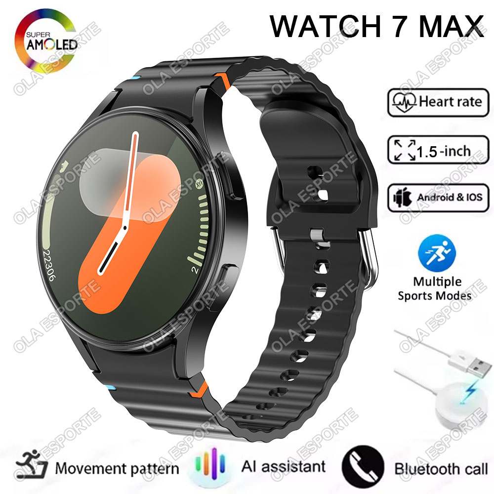 Watch7 Smart Watch Men Women HD Screen ECG+PPG BT Call Sleep Monitoring Sport Waterproof Fitness GPS Tracker SmartWatch 2025 New
