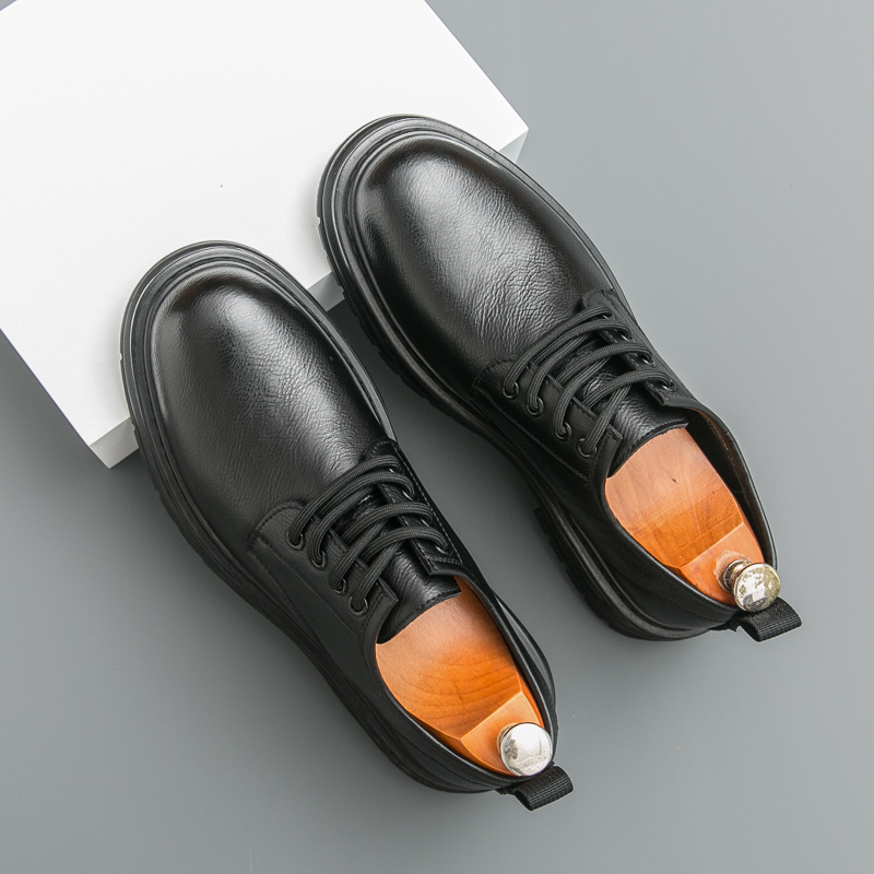 Spring New Male Comfortable Oxfords Footwear Men Business Shoes New Arrival Men's Casual Shoes Lace-Up Men Leather Walking Shoes