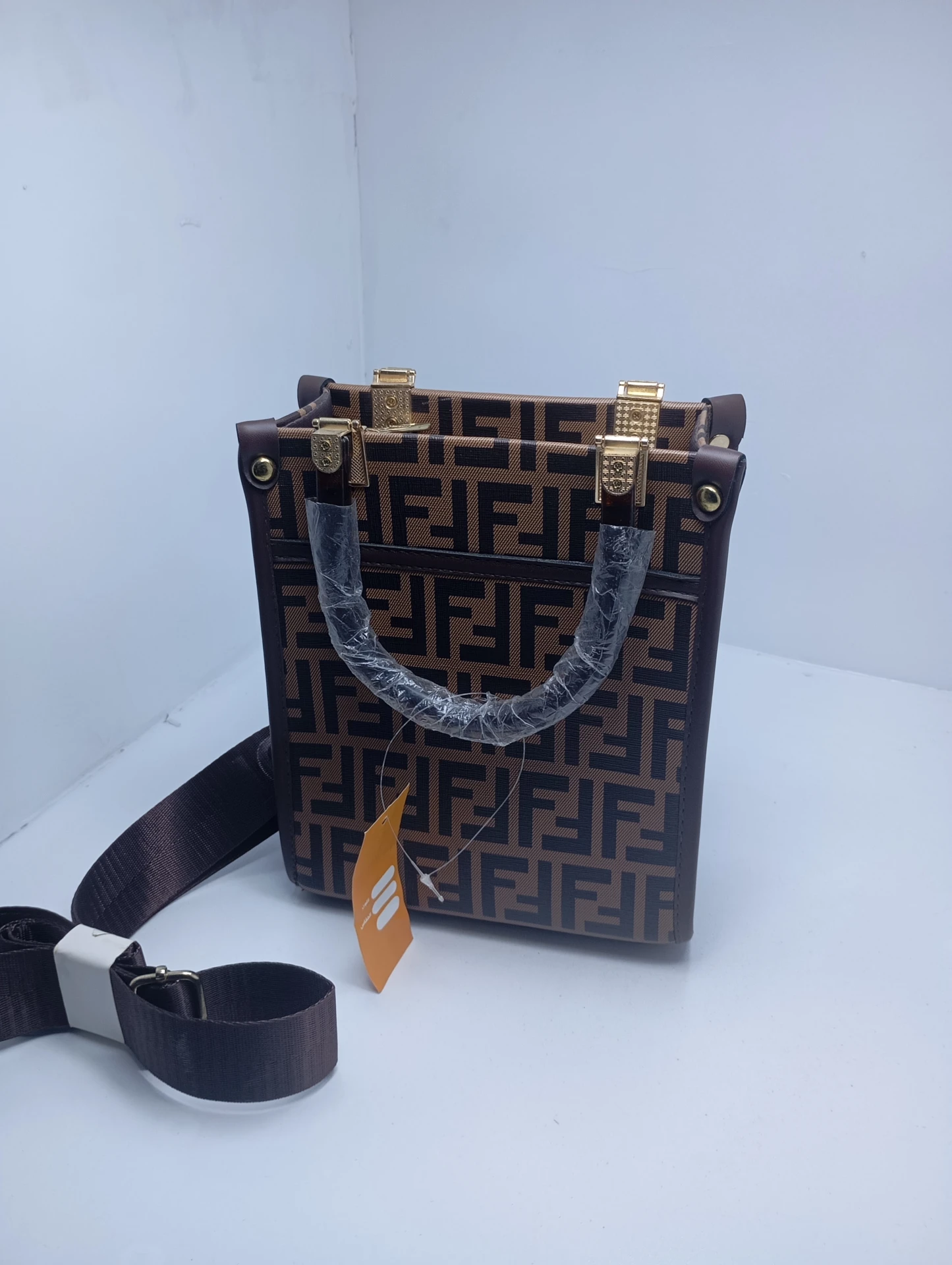 Fendi Roma Leather Statement Bag
