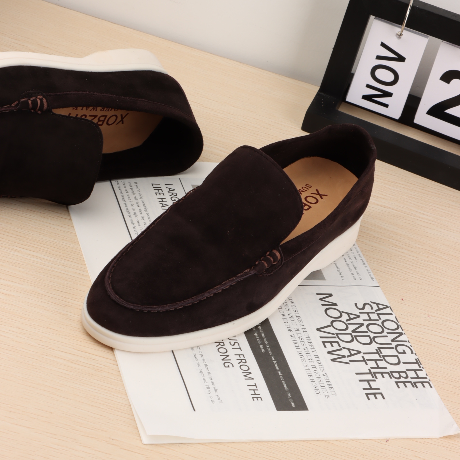 Man Shoes Loafers Stitching Men None Adult Rubber Cow Suede Leather Casual Shoes Shoes Men Favourite