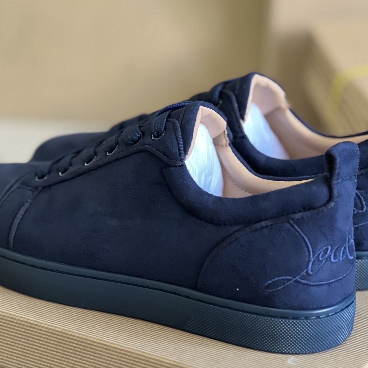 2025 New Men's Fashion Low-cut Blue Casual Shoes High Street Men's Increased Lace-up Round-headed Casual Shoes Red Shoes