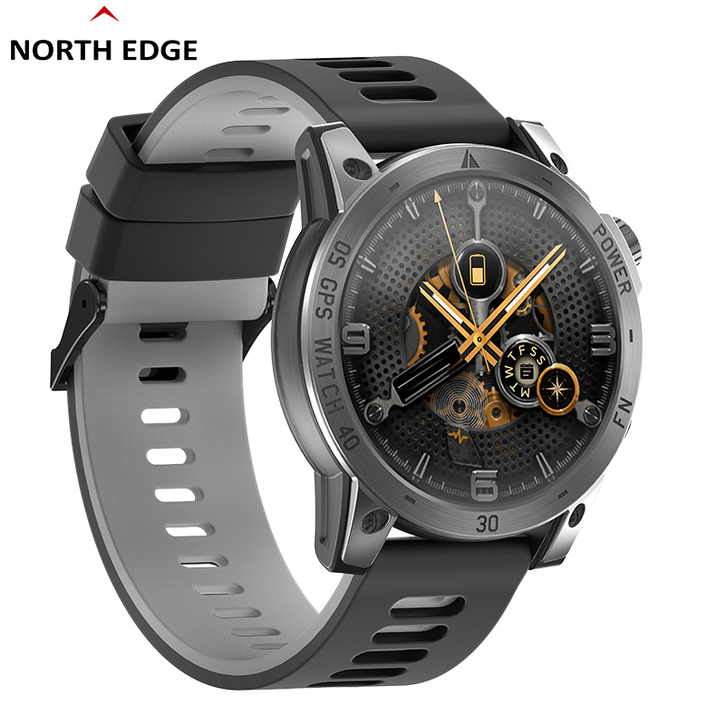 NORTH EDGE 2025 New GPS Watches Men Sport Smart Watch HD AMOLED Display 50M ATM Altimeter Barometer Compass Smartwatch for Men