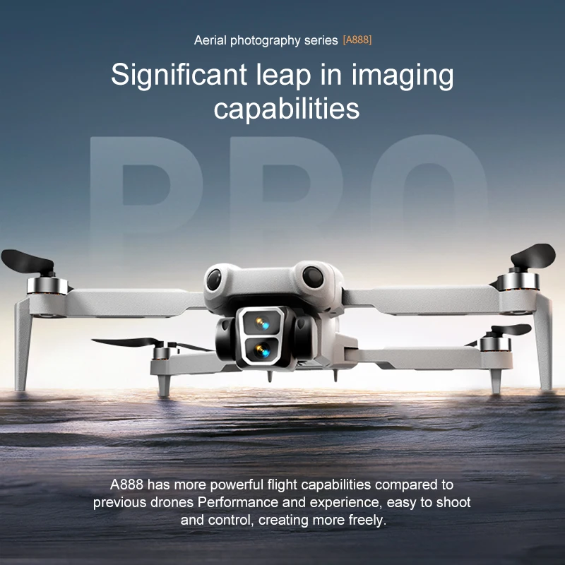 Xiaomi Mijia A888 Pro Drone 8K ESC Dual Camera Drone Optical Flow Positioning Obstacle Avoidance Brushless Motor Quadcopter Toys