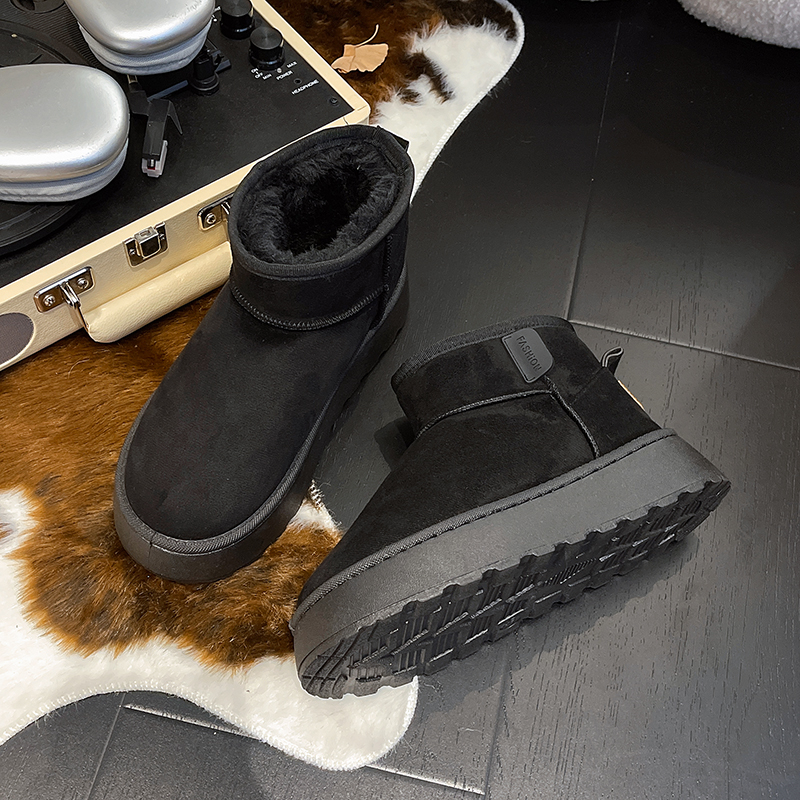 Women's new style snow boots, thick soled, fleece-lined, short boots, cold-proof boots, winter anti-slip, warm snow cotton shoes