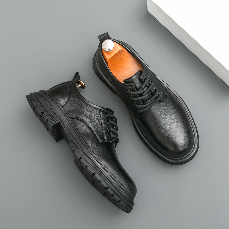 Spring New Male Comfortable Oxfords Footwear Men Business Shoes New Arrival Men's Casual Shoes Lace-Up Men Leather Walking Shoes