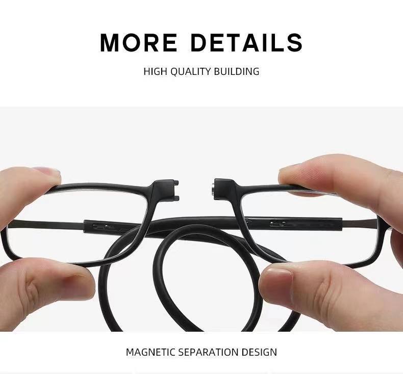 Portable Folding Reading Glasses High Definition Resin Fashion Presbyopic Eyeglasses