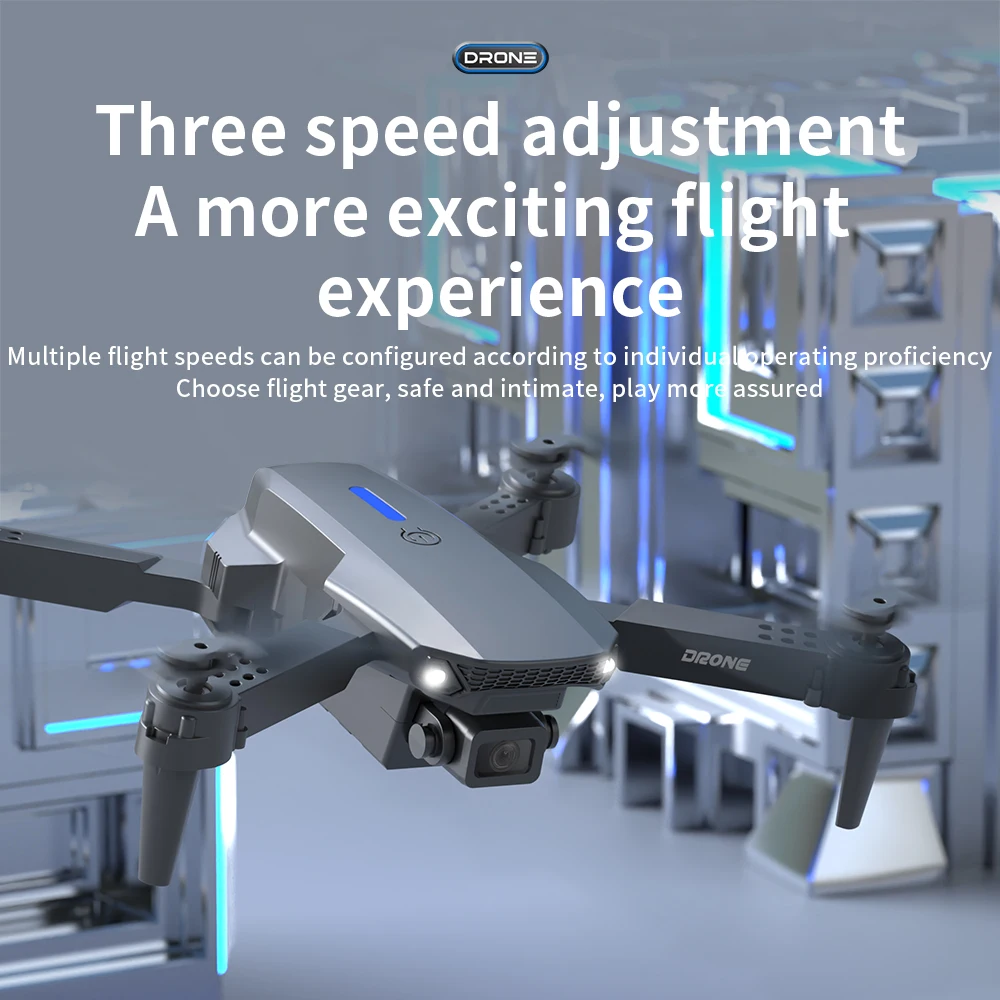 2025 E88 Professional HD 4K RC Drone Wide Angle Camera Foldable Helicopter Quadcopter Aircraft Kid Gift Toys By KBDFA