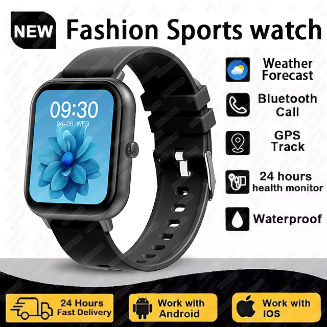 2025 New For Women Bluetooth Call Smart Watch Women Men Heart Rate Blood Oxygen Voice Assistant 100+Sports Ladies Smartwatch