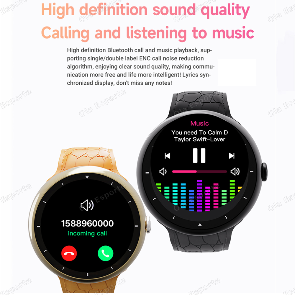 7 in 1 Strap Smart Watch Sports Watch Men Women AMOLED Screen GPS Bluetooth Calls Waterproof SmartWatch for Android IOS 2025 New