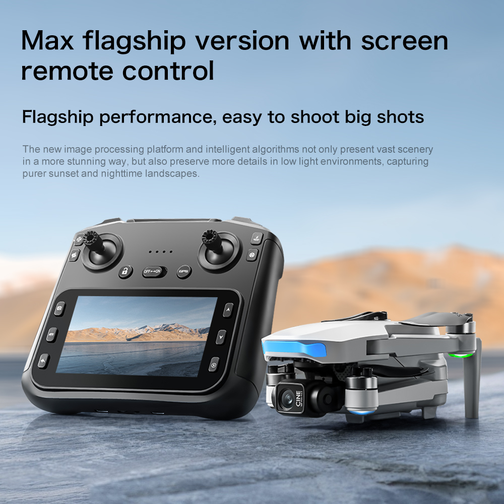 S-X1 New Drone with Screen 3-Axis Anti-shake Gimbal 4K Aerial Brushless Drones RC Quadcopter 5G GPS 8K HD Cameras EIS Mini Dron