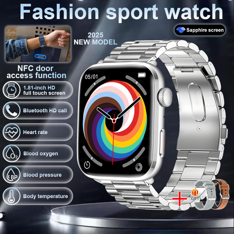 Smart Watch Watch Global Version Men Women HD AMOLED Display Heart Rate Bluetooth Call GPS Track Waterproof Sports Smart Watches
