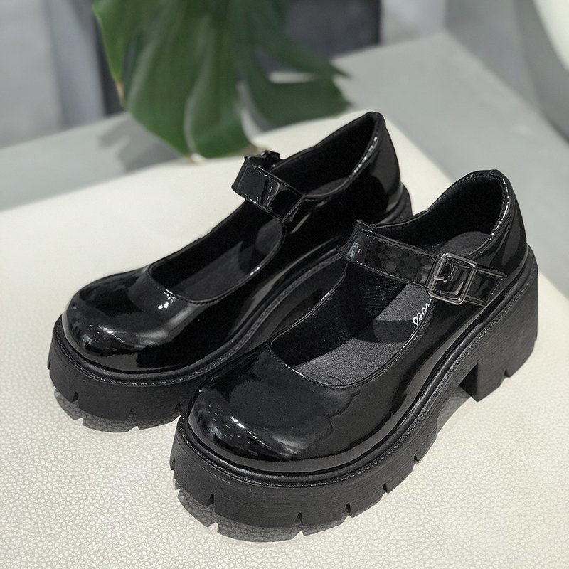 White Mary Jane Lolita Shoes Japanese Students JK Female High Heel Uniform College Girl Shoes Platform Shoe Ladies Vintage Pumps