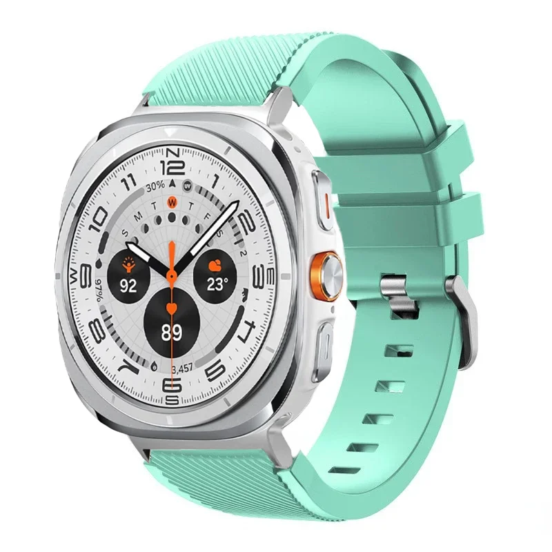sports soft Silicone Strap For Samsung Galaxy Watch Ultra 2025 47mm breathable band For Samsung Watch 8 40mm 44mm 8 Classic 46mm
