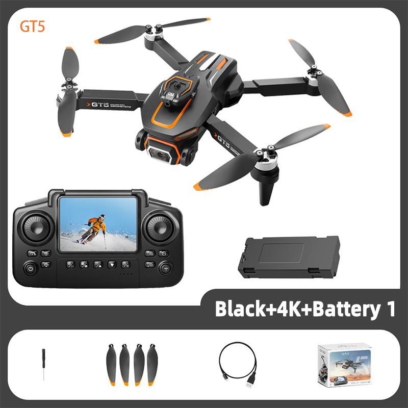 For Xiaomi GT5 RC Drone 4K Professional HD Camera WIFI FPV Dron 360° Obstacle Avoidance Brushless Large Screen Quadcopter Toys