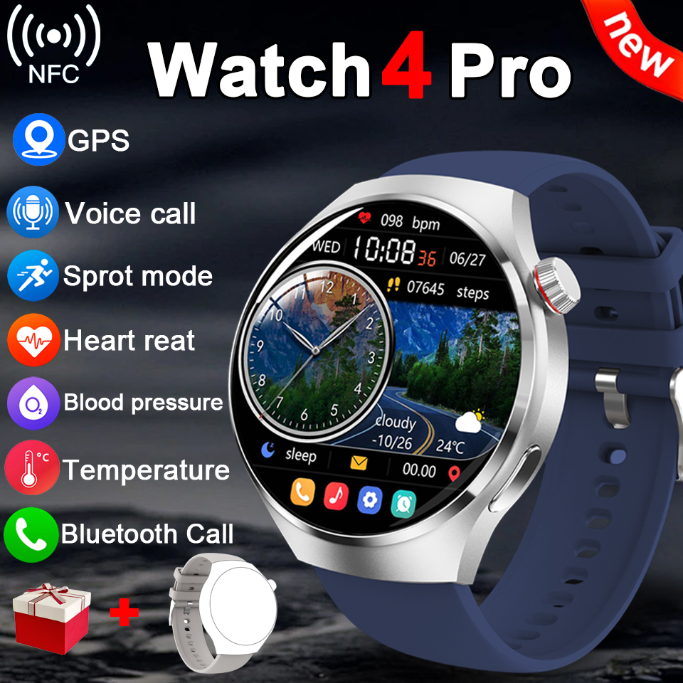 2025New For Huawei Watch4 PRO Smart Watch Men Ms.Watch 4 Pro HD Screen Bluetooth Call NFC GPS Heart rate waterproof SmartWatch
