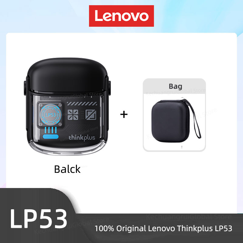 Lenovo LP53 Wireless Bluetooth 5.4 Earphones Mechanical Design Gamer Headset TWS Noise Reduction Sports Earbuds Long Standby New