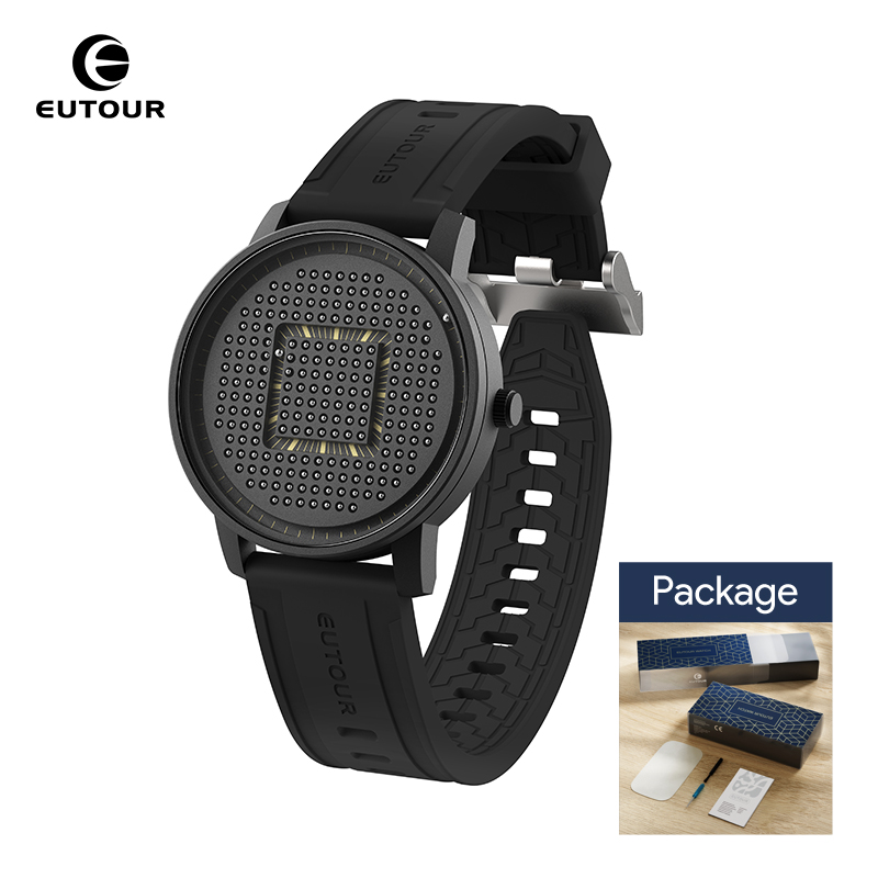 EUTOUR 2025 new magnetic fashion casual quartz watch simple men's watches silicone strap unisex watches