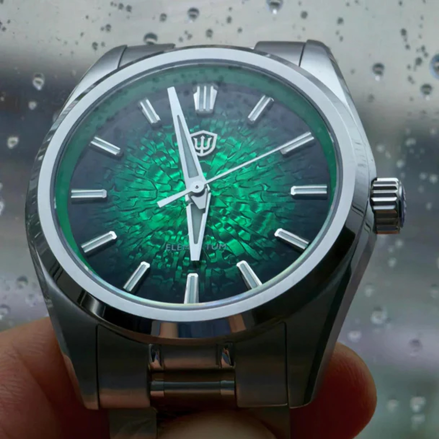 Watchdives WD0003C 38mm Watch VH31 Sweep Seconds Quartz Movement Stainless Steel Watch Elementum Original Design Men Wristwatch