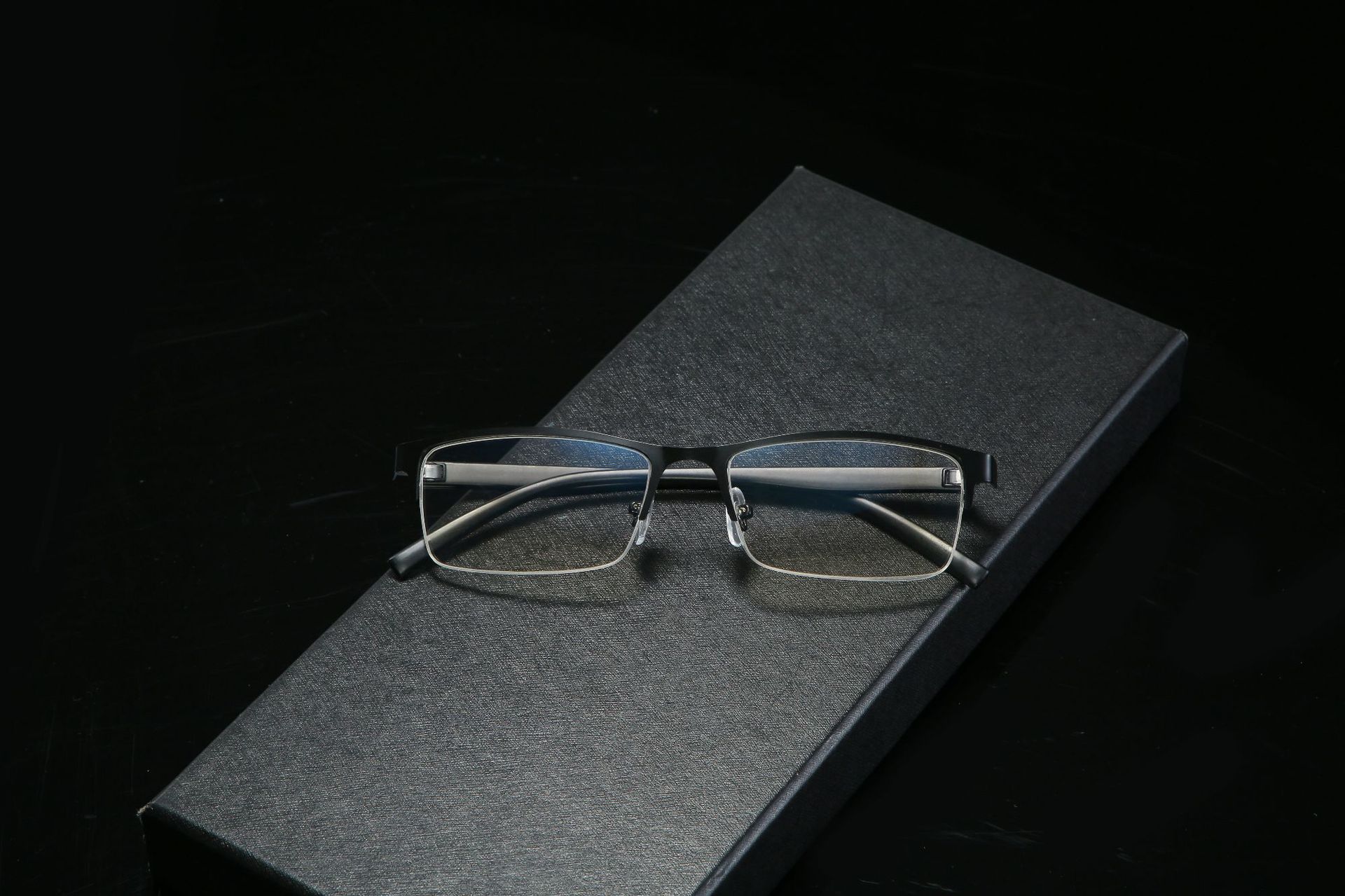 2024 Half Frame Myopia Glasses Eyewear Male Female Near Sight Glasses Ultra Light Black Blue -50 To -600 mens glasses gafas