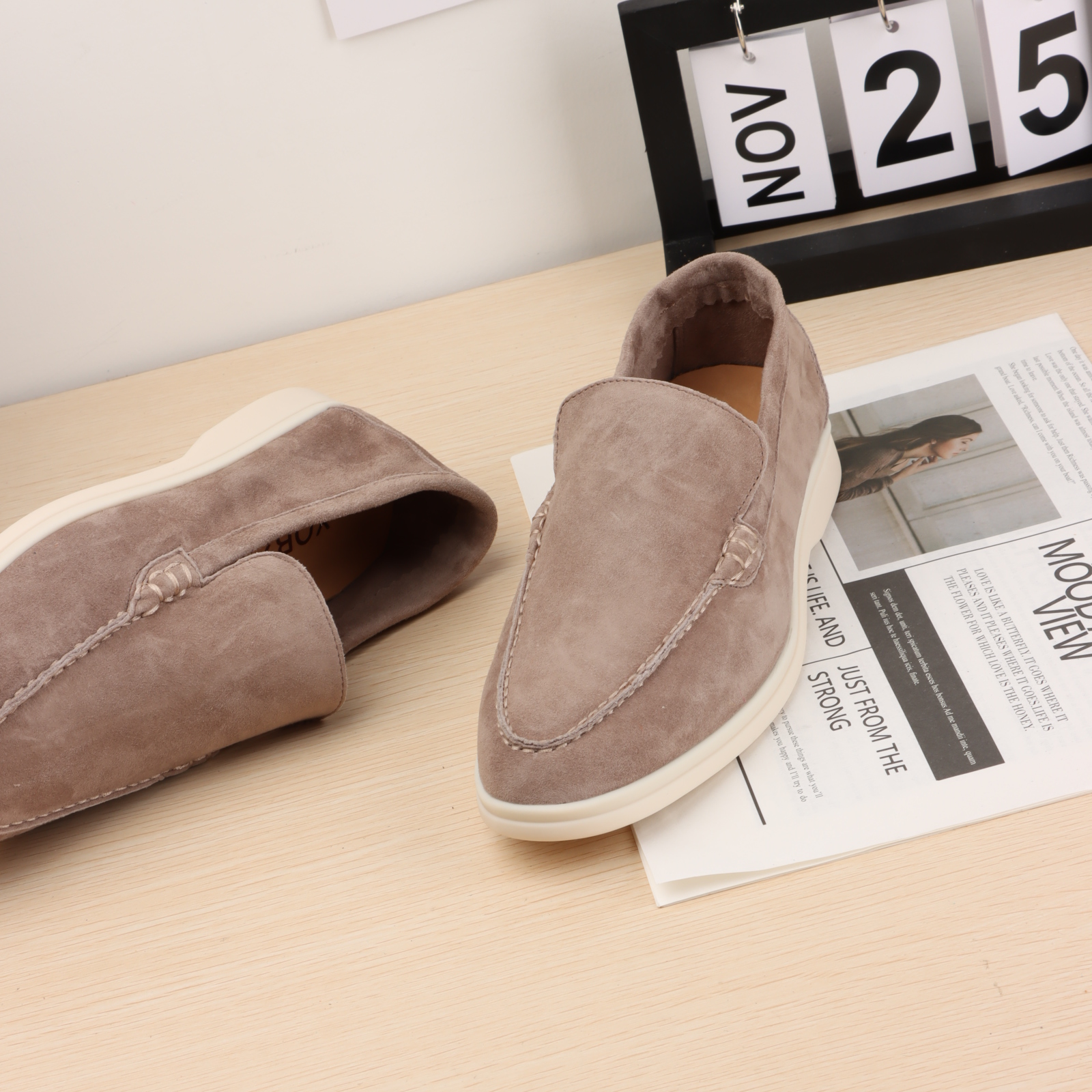 Man Shoes Loafers Stitching Men None Adult Rubber Cow Suede Leather Casual Shoes Shoes Men Favourite