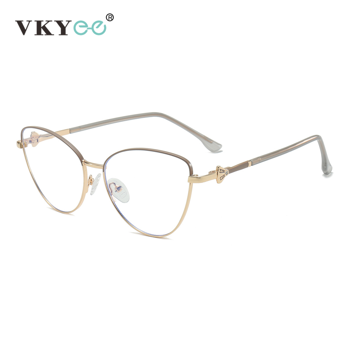 VICKY New Fashion Simple Cat's Eye Personalized Frame Design Women's Anti-Blue Light Reading Glasses Customizable Prescription