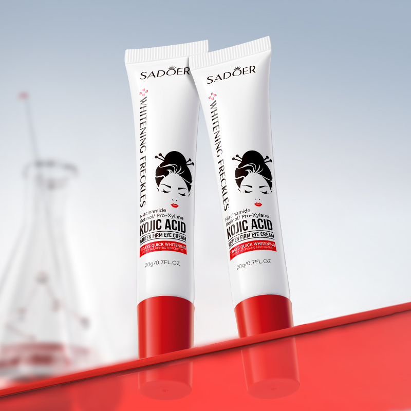 SADOER Kojic Acid Whitening Eye Cream Anti Dark Circles Remove Bags Moisturizing Firming Anti-aging Eye Beauty Skin Care