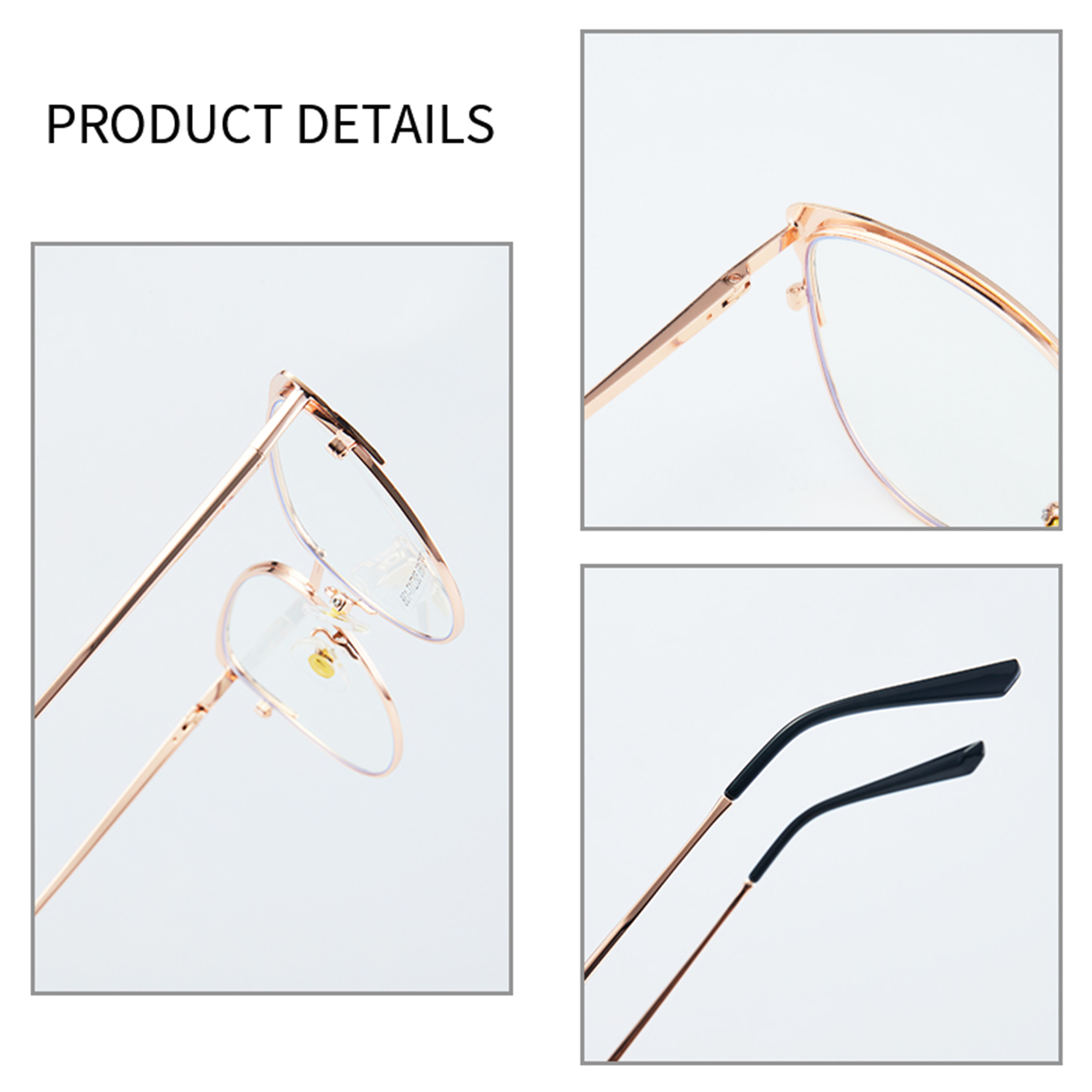 JMISUS Fashion Cateye Prescription Glasses Myopia Eyewear Metal Optical Eyeglasses for Women Anti Blue Light/Photochromic