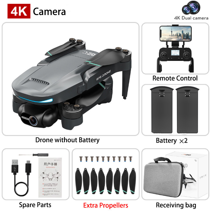 Drone GPS 8K L200 PRO MAX Professional 2-Axis PTZ HD Dual Camera 5G WIFI FPV 360° Laser Obstacle Avoidance Brushless Motor Dron