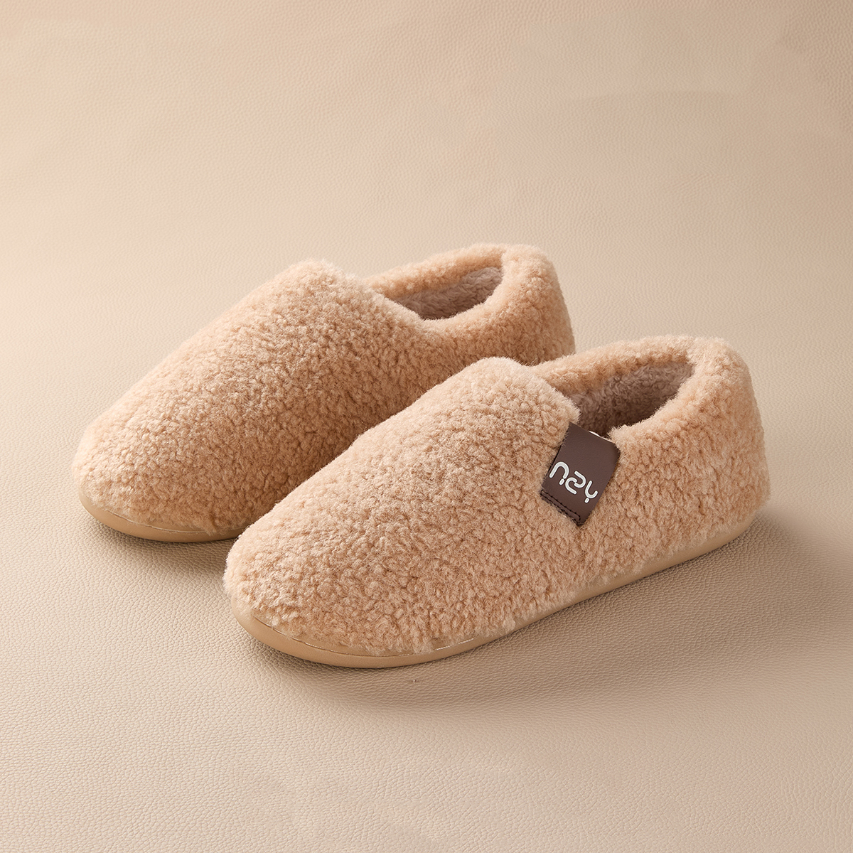 Winter Home Slippers for Women Warm Thick Sole Non Slip Indoor Slippers for Men Fluffy Bedroom Slippers for Unisex