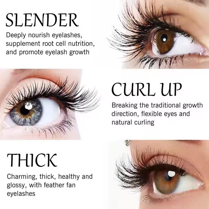 Fast Eyelash Growth Serum 7 Days Natural Eyelash Enhancer Longer Fuller Thicker Curling Lash Treatment Eye Care Products Makeup