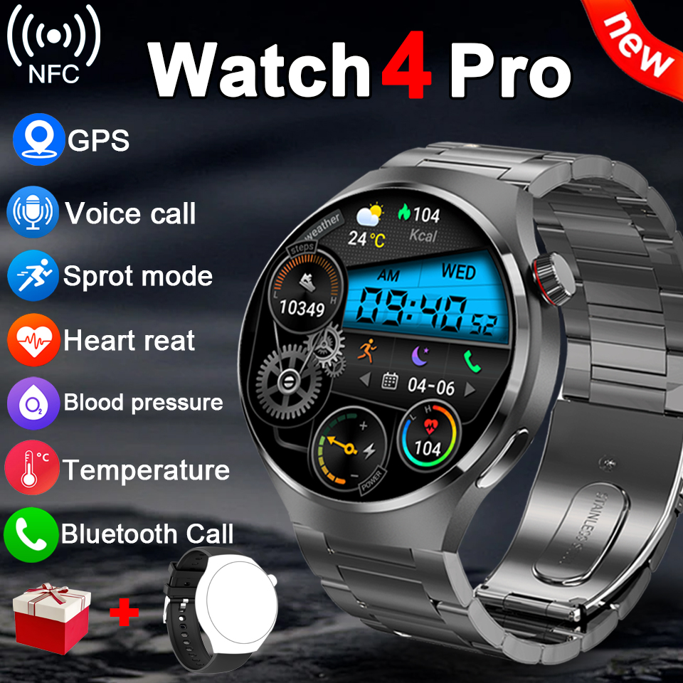 2025New For Huawei Watch4 PRO Smart Watch Men Ms.Watch 4 Pro HD Screen Bluetooth Call NFC GPS Heart rate waterproof SmartWatch