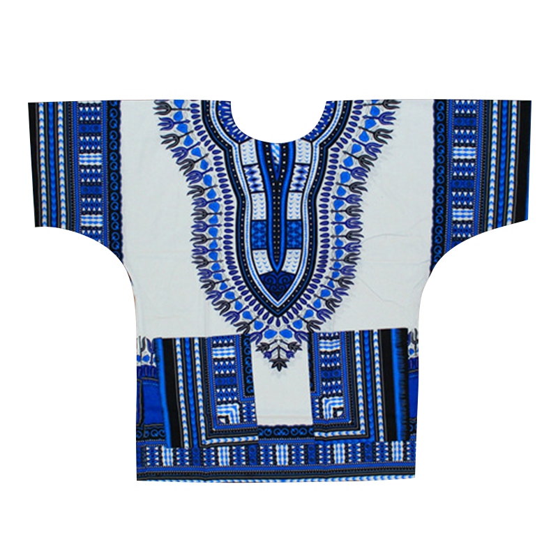 (Fast shipping) New fashion design african traditional printed 100% cotton Dashiki T-shirts for unisex (MADE IN THAILAND)