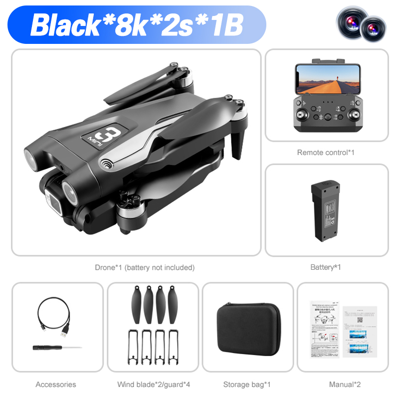 Xiaomi Mijia Z908 Pro max Drone 8K Professional HD Dual Camera Brushless Motor WIFI FPV RC  Folding Quadcopter Helicopter toy