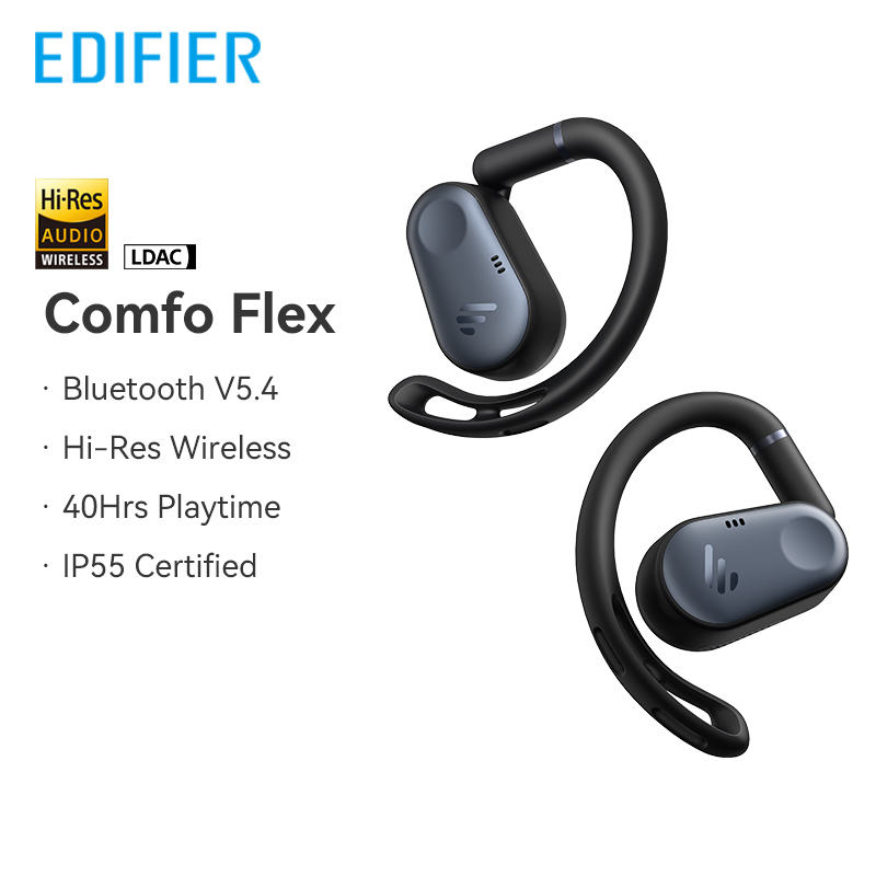 Edifier Comfo Flex True Wireless Bluetooth Earphones Open-ear Headphones Bluetooth 5.4 Ear Hooks Earphone,Hi-Res Audio,IP55