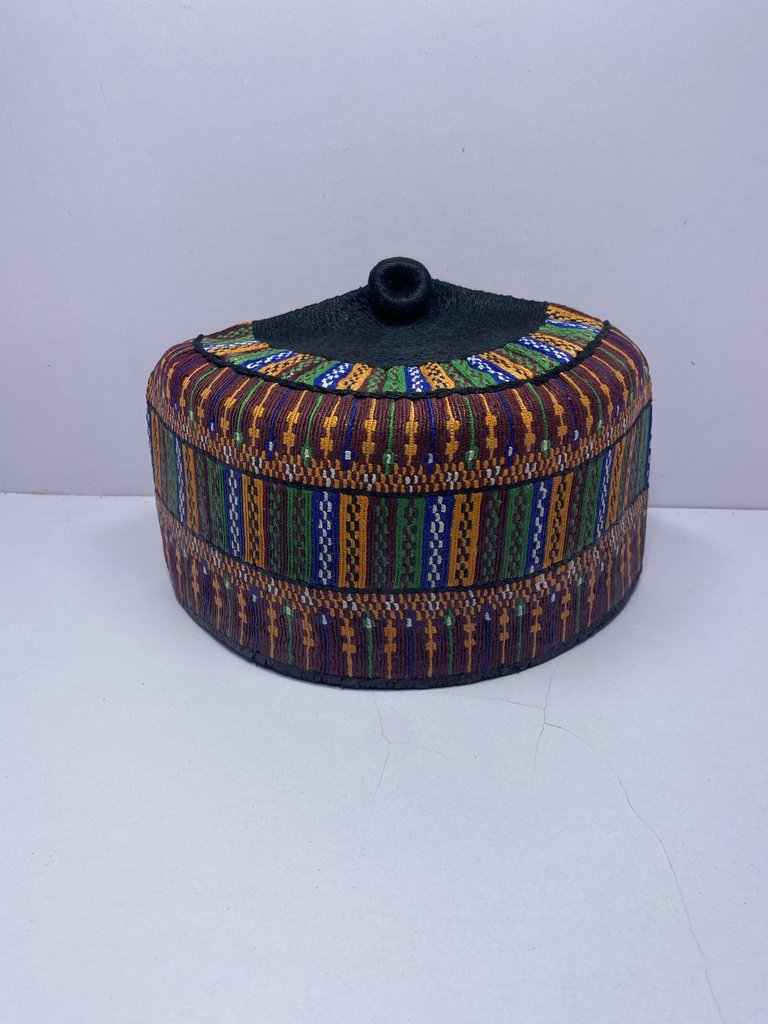 Rawaram Black – Hausa/Fulani Cap, Kufi, Handwoven Cap, Zawa