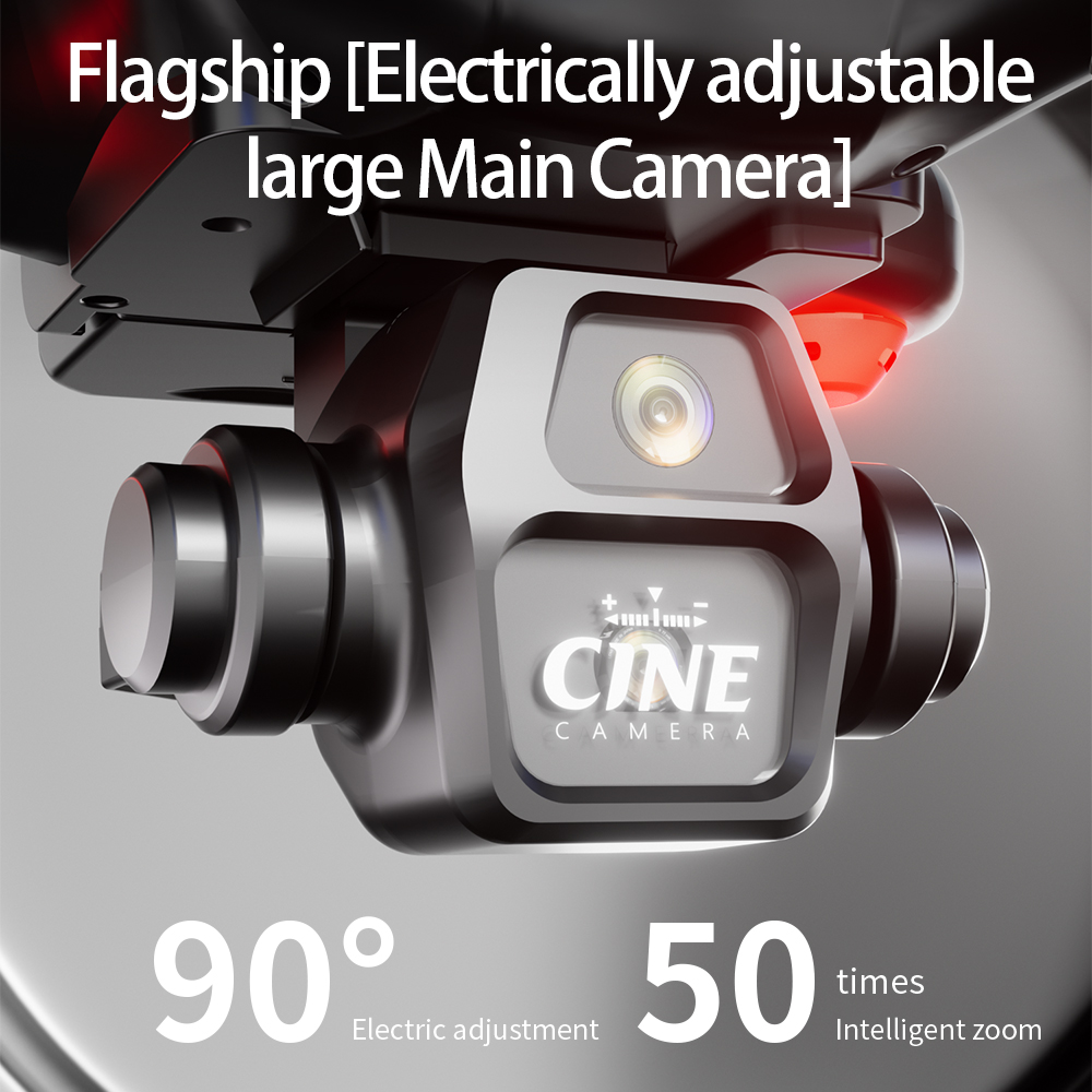 E55 Mini Drone 4K Professional HD Camera with Large Screen 2.4G WIFI FPV Dron Brushless Optical Flow Hover Folding Quadcopter