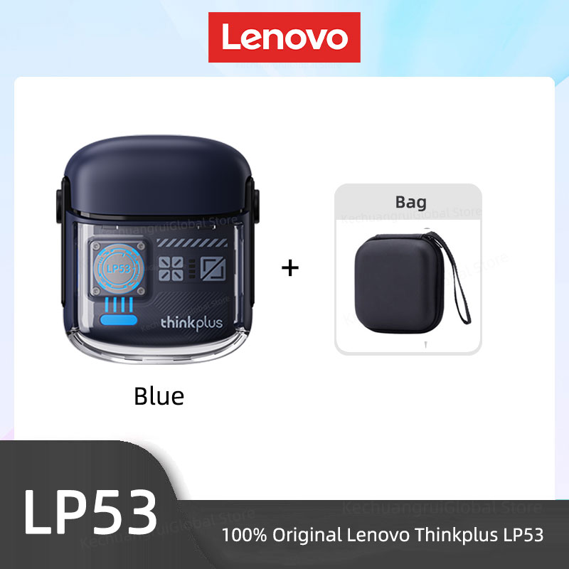 Lenovo LP53 Wireless Bluetooth 5.4 Earphones Mechanical Design Gamer Headset TWS Noise Reduction Sports Earbuds Long Standby New