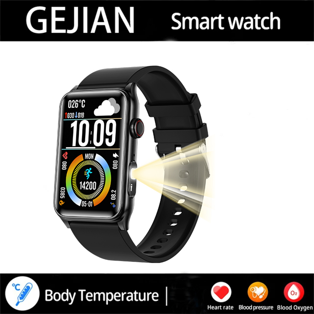 2025 New Smart Watch Men LED Bluetooth Call Sports Men's Smartwatch Heart Rate Health Temperature Monitoring Women Smart Watches
