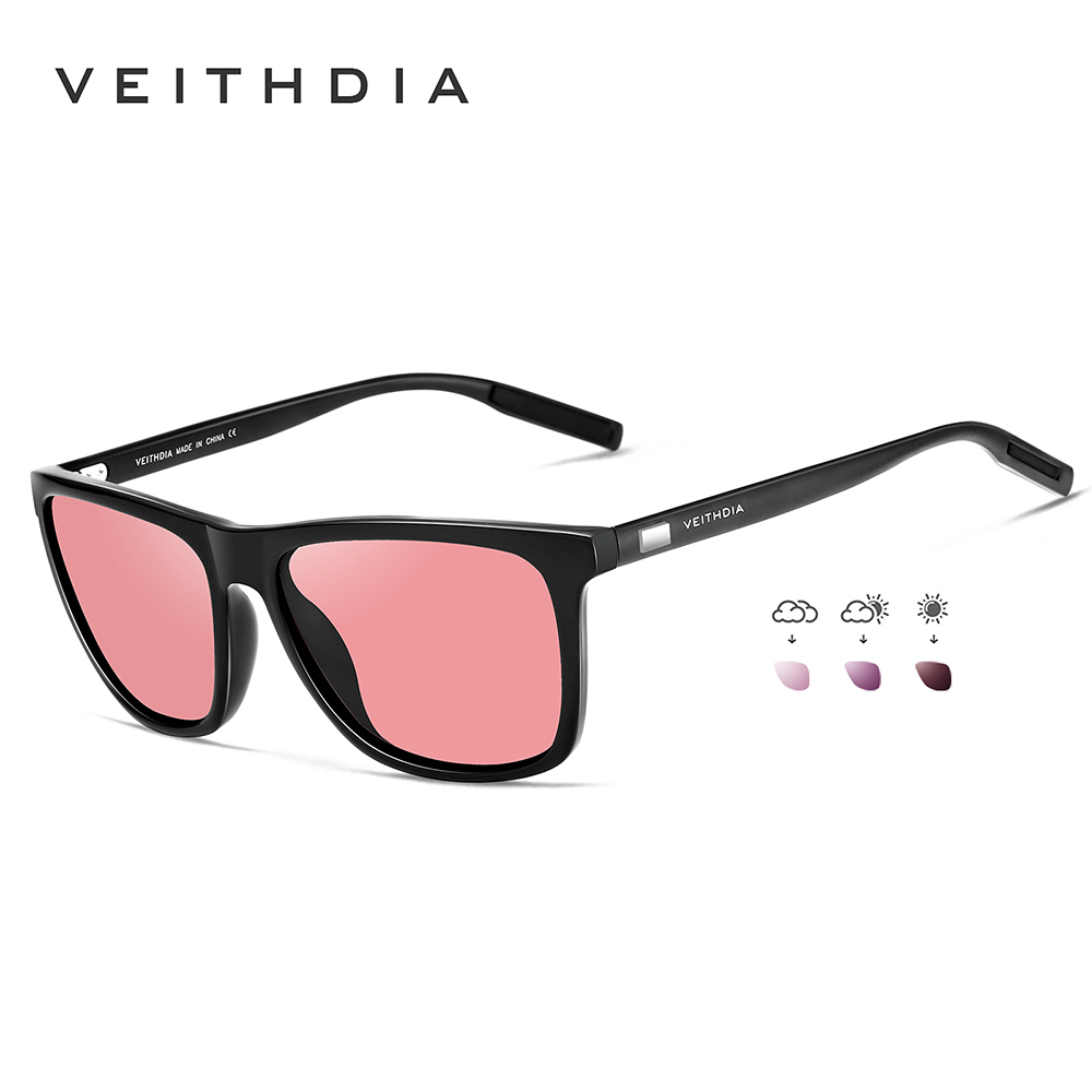 VEITHDIA Original Sunglasses Sports Outdoor Unisex Aluminum TR90 Polarized UV400 Lens Vintage Sun Glasses For Male/Female VT6108