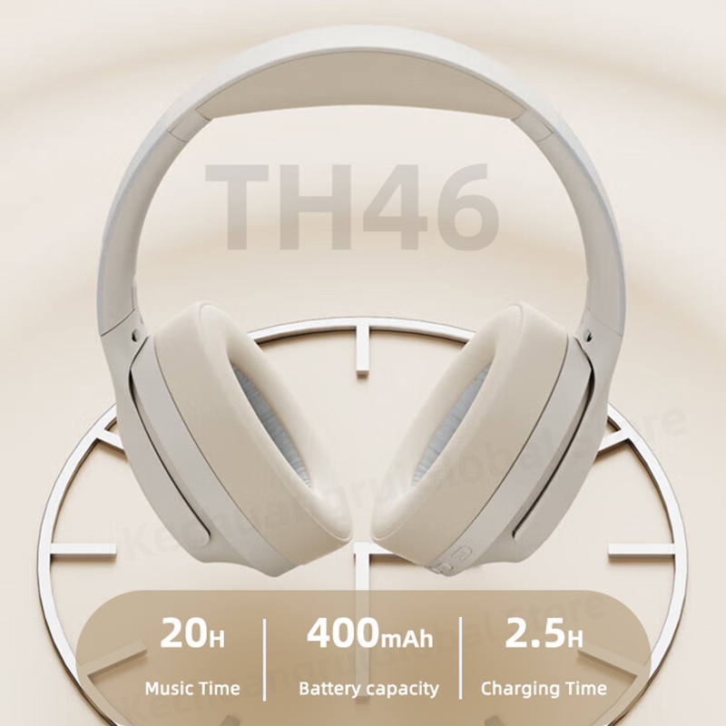 Lenovo Th46 Wireless Bluetooth 5.4 Headphones Scalable Headset Hd Calling ANC Active Noise Reduction Earbuds 400mAh Battery Life