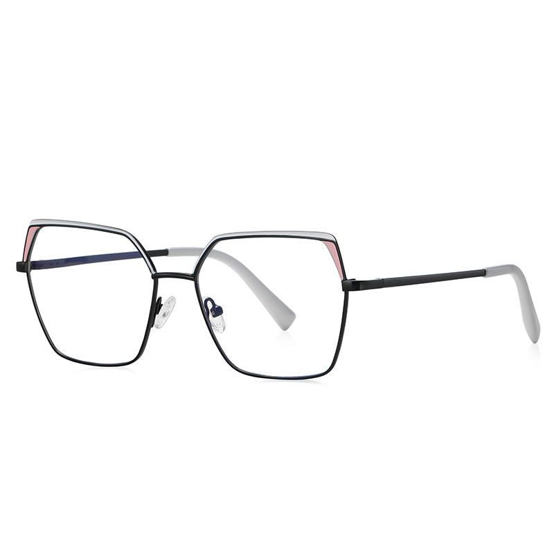 VICKY Geometric Square Fashion Large Framed Glasses Women's Reading Glasses Anti-Blue Light Customised Prescription Available