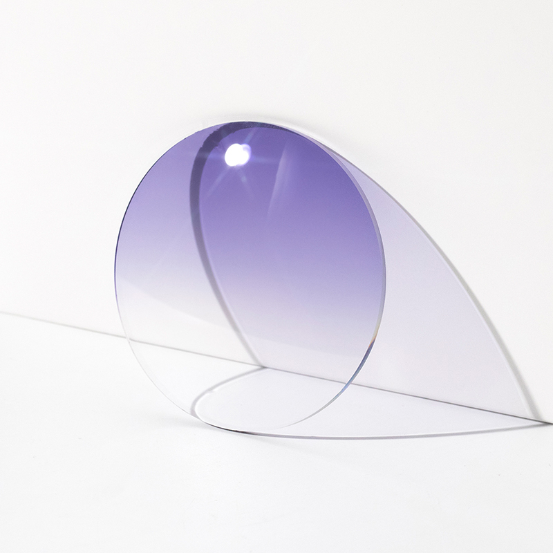 ZIROSAT Aspheric Tinted color MR-8 1.61index Super Tough Optical Glasses Prescription Lenses Strong Anti Reflective for Rimless