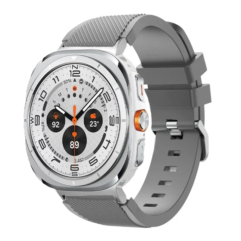 sports soft Silicone Strap For Samsung Galaxy Watch Ultra 2025 47mm breathable band For Samsung Watch 8 40mm 44mm 8 Classic 46mm
